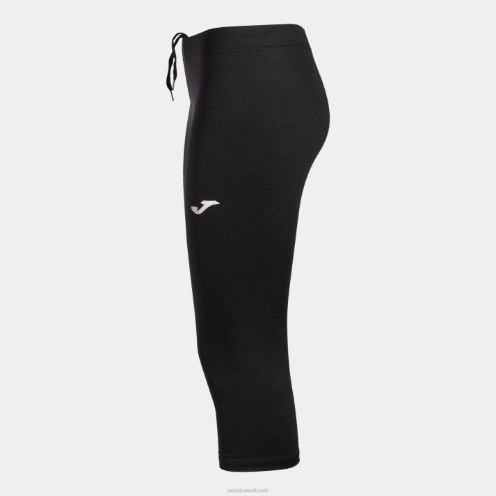 Joma 82P4R3868 أسود 3/4 لباس ضيق أوليمبيا نحيف