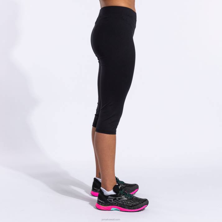 Joma 82P4R3868 أسود 3/4 لباس ضيق أوليمبيا نحيف