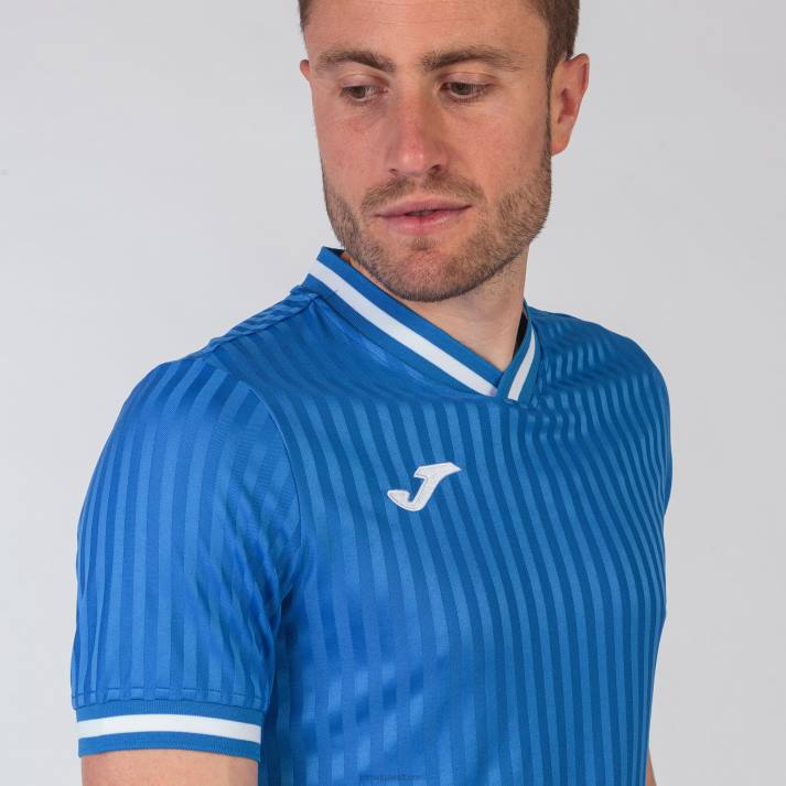 Joma 82P4R1006 الأزرق الملكي قميص قصير الأكمام toletum iii رجال