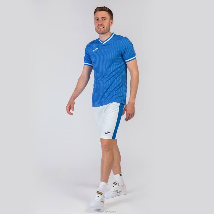 Joma 82P4R1006 الأزرق الملكي قميص قصير الأكمام toletum iii رجال