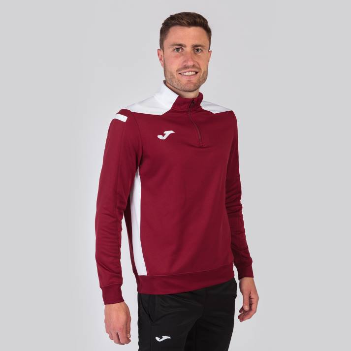 Joma 82P4R1017 بورجوندي أبيض بطولة قميص من النوع الثقيل vi رجال