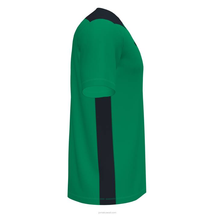 Joma 82P4R1024 أخضر أسود بطولة قميص قصير الأكمام سادسا رجال