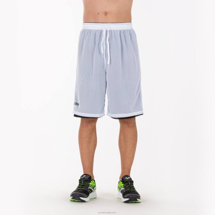 Joma 82P4R1027 أسود أبيض الصاعد السراويل القصيرة رجال