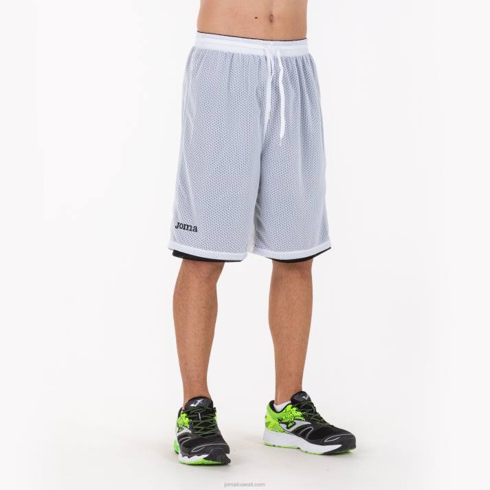 Joma 82P4R1027 أسود أبيض الصاعد السراويل القصيرة رجال
