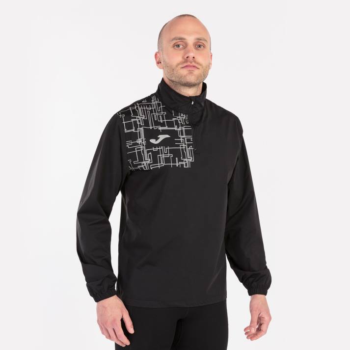 Joma 82P4R1036 أسود قميص من النوع الثقيل النخبة الثامن رجال