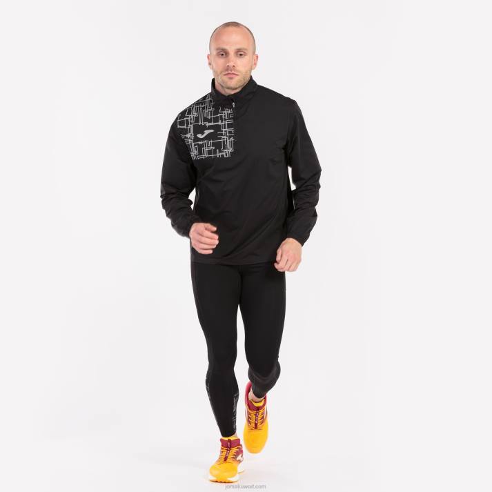 Joma 82P4R1036 أسود قميص من النوع الثقيل النخبة الثامن رجال