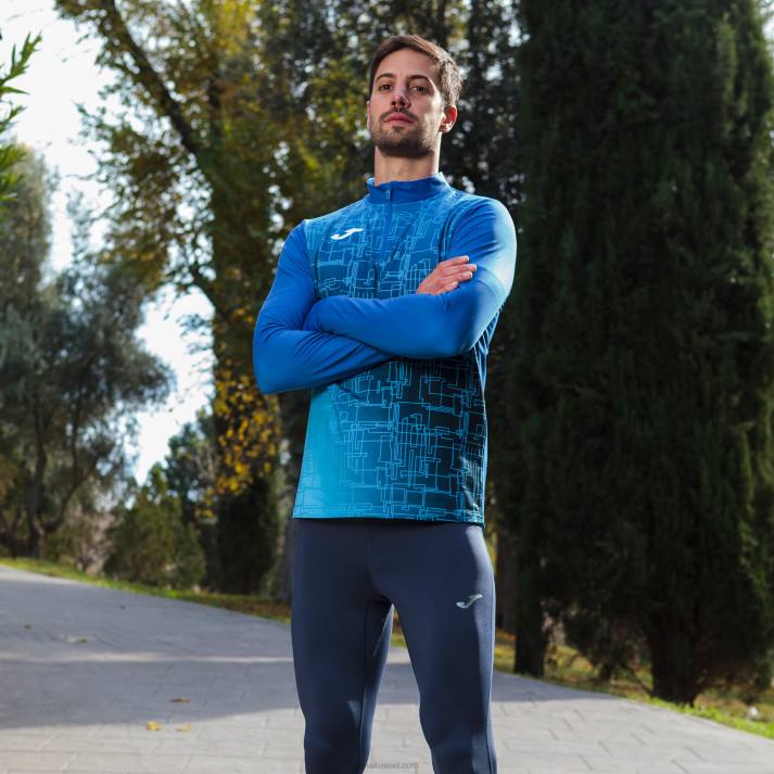 Joma 82P4R1037 الأزرق الملكي قميص من النوع الثقيل النخبة الثامن رجال