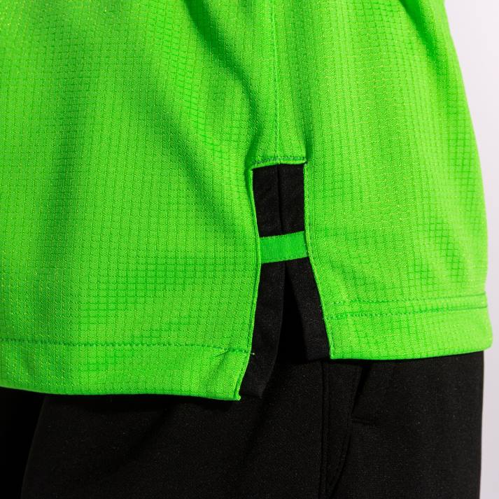 Joma 82P4R1039 نيون أخضر أسود قميص بأكمام قصيرة ذهبي رابعا رجال