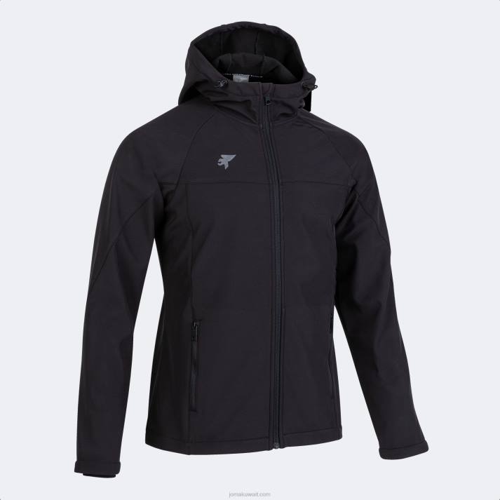 Joma 82P4R1040 أسود مستكشف قذيفة لينة رجال