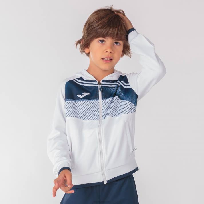 Joma 82P4R1043 أبيض كحلي سوبر نوفا II سترة مقنعين رجال