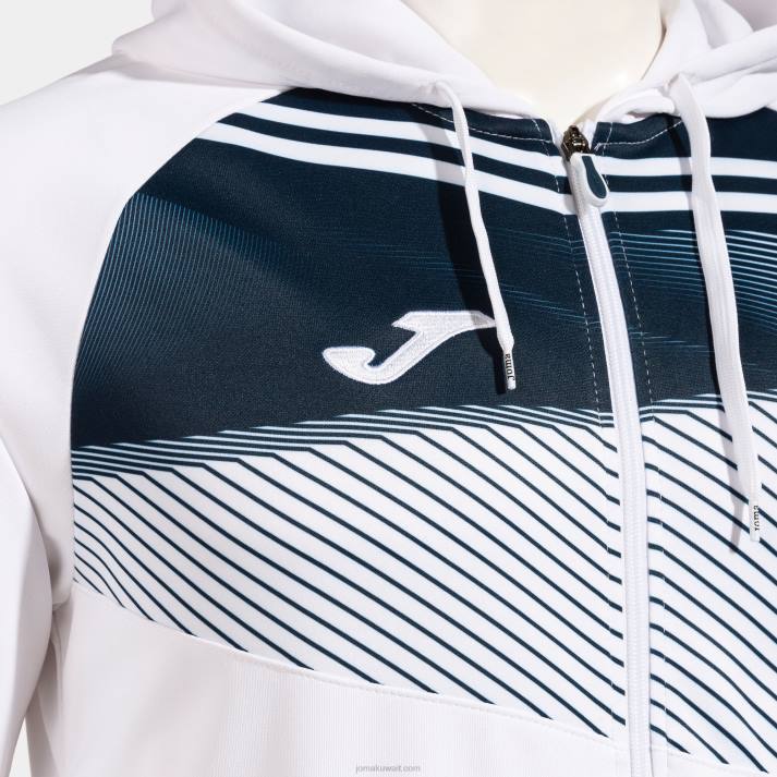 Joma 82P4R1043 أبيض كحلي سوبر نوفا II سترة مقنعين رجال