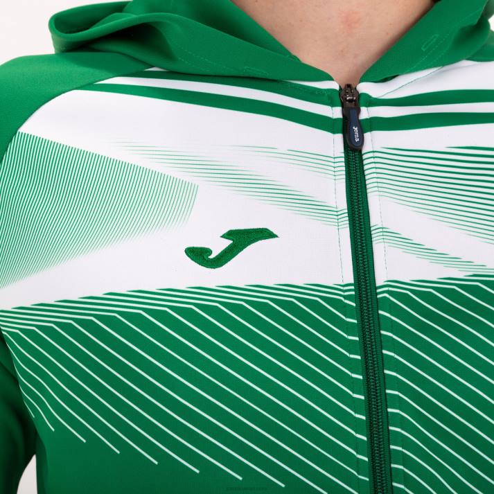 Joma 82P4R1044 أبيض أخضر سوبر نوفا II سترة مقنعين رجال