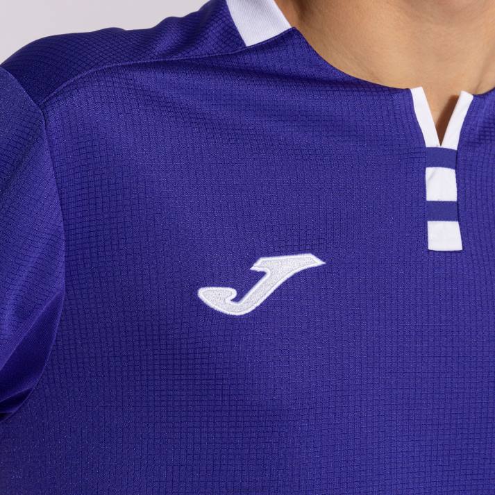 Joma 82P4R1046 أبيض أرجواني قميص بأكمام قصيرة ذهبي رابعا رجال
