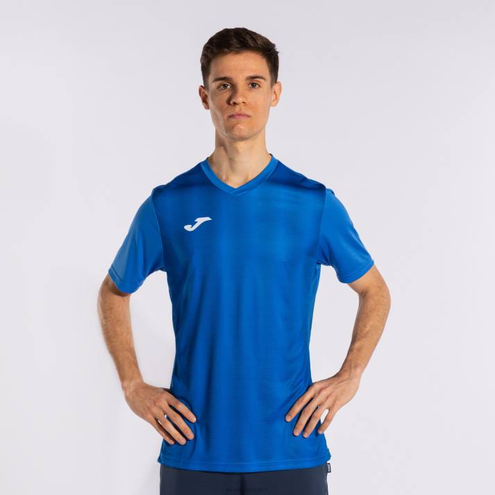 Joma 82P4R1062 الأزرق الملكي قميص قصير الأكمام inter ii رجال