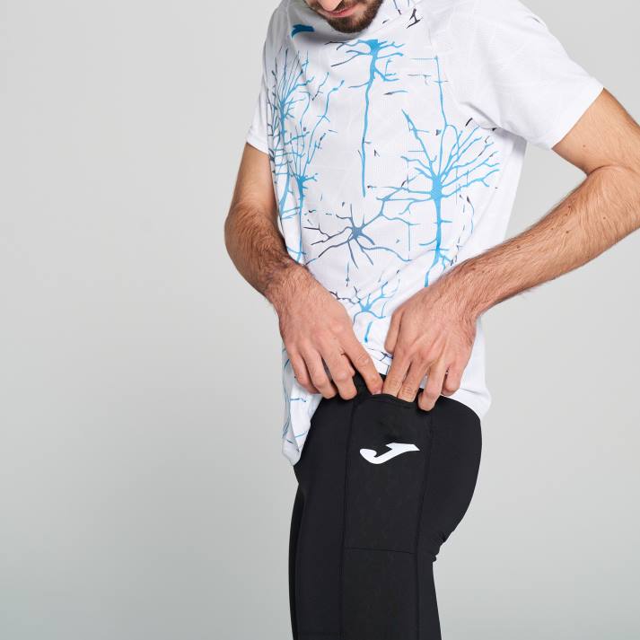 Joma 82P4R1071 أسود لباس ضيق طويل النخبة التاسع