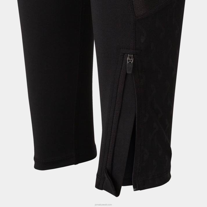 Joma 82P4R1071 أسود لباس ضيق طويل النخبة التاسع