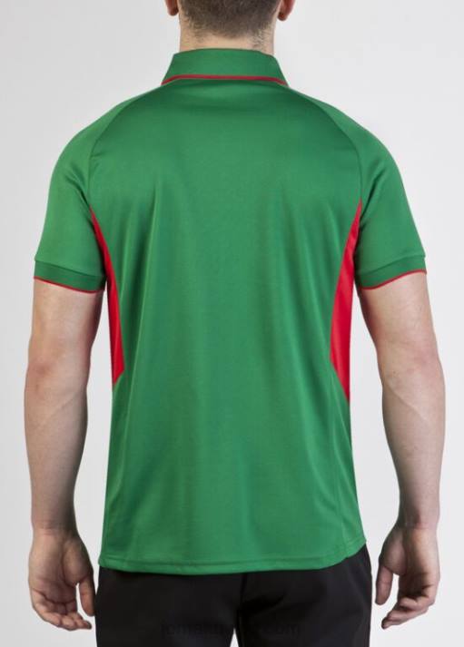 Joma 82P4R1073 أخضر أحمر بطولة قميص بولو قصير الأكمام III رجال
