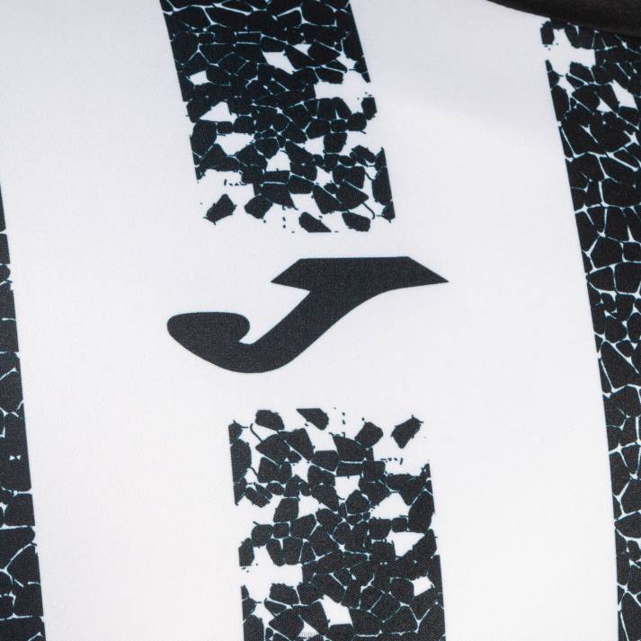 Joma 82P4R1095 أسود أبيض قميص بأكمام قصيرة inter iii رجال