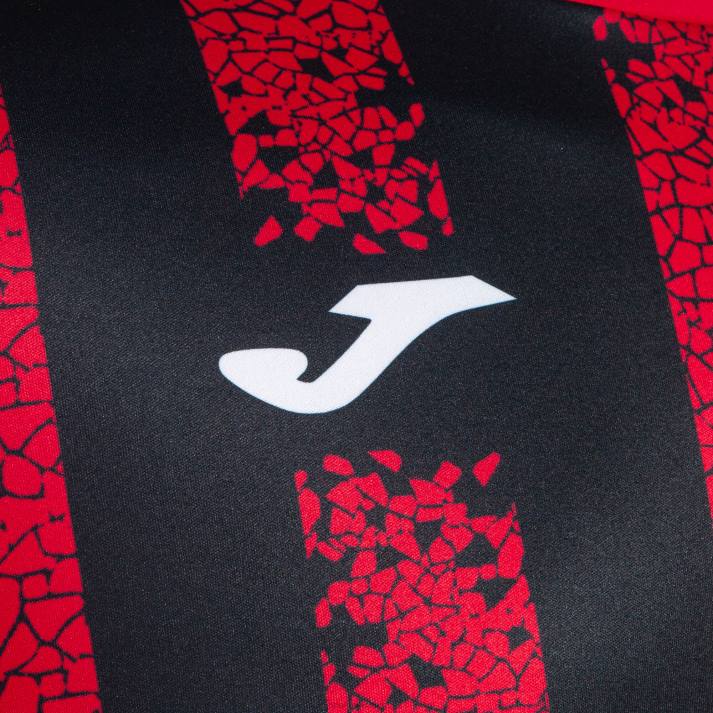 Joma 82P4R1096 أحمر أسود قميص بأكمام قصيرة inter iii رجال