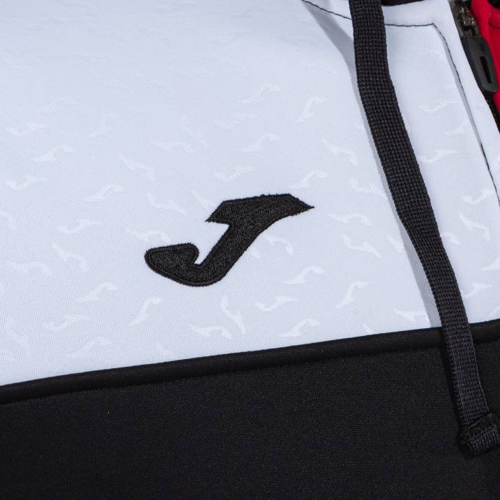 Joma 82P4R1102 أسود أحمر أبيض طاقم سترة مقنعين v رجال