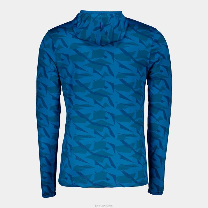 Joma 82P4R1116 أزرق مستكشف قميص طويل الأكمام رجال
