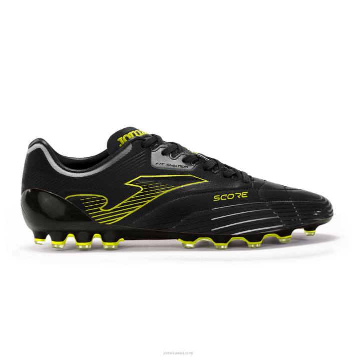 Joma 82P4R1122 أسود حذاء كرة القدم يسجل 23 عشب صناعي