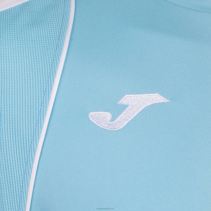 Joma 82P4R1123 السماء الزرقاء البيضاء قميص بطولة قصيرة الأكمام السابع رجال
