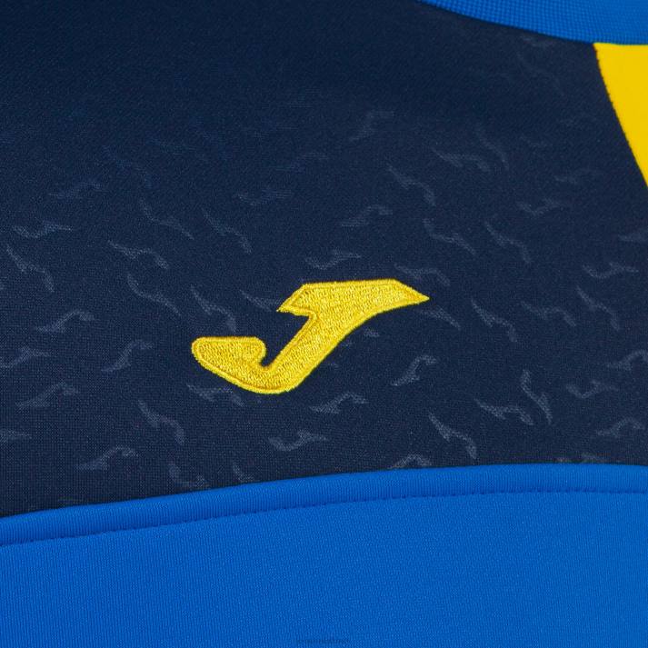 Joma 82P4R1126 الأزرق الملكي الأصفر والأزرق الداكن طاقم قميص من النوع الثقيل v رجال