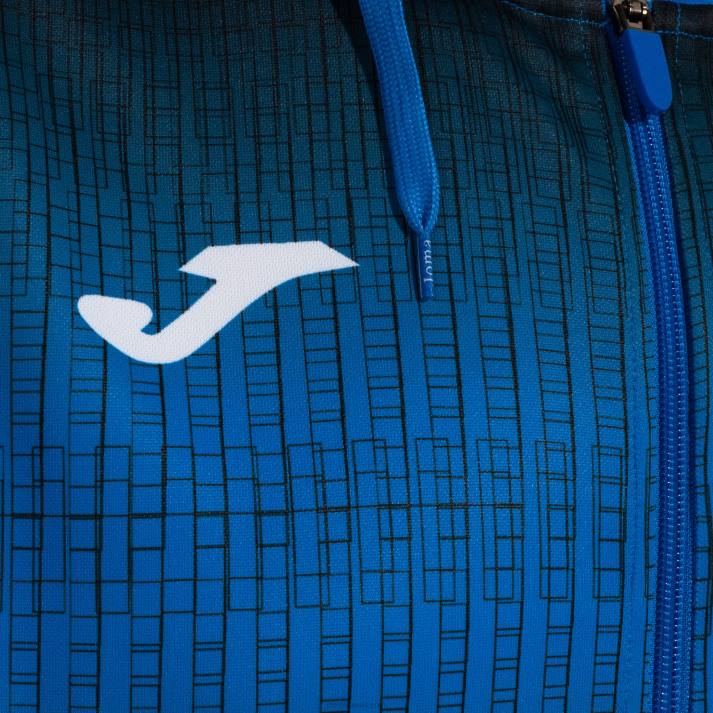 Joma 82P4R1134 الأزرق الملكي الأسود جاكيت بغطاء رأس Tiger v رجال