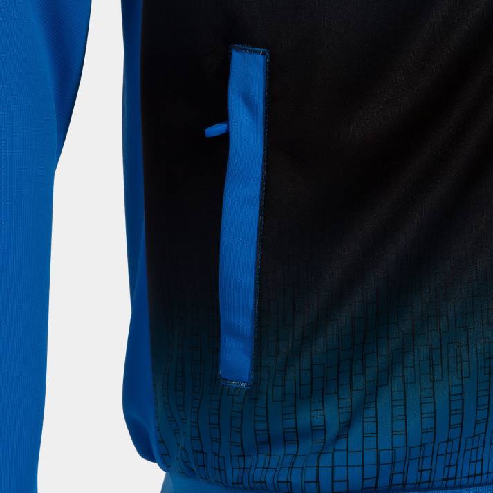 Joma 82P4R1134 الأزرق الملكي الأسود جاكيت بغطاء رأس Tiger v رجال