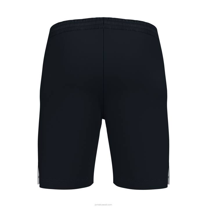 Joma 82P4R113 أسود أبيض شورت برمودا مفتوح ثالثا رجال