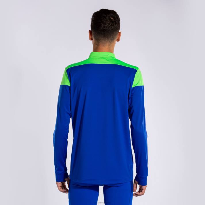 Joma 82P4R1147 الأزرق الملكي الأخضر الفلوريسنت قميص من النوع الثقيل النخبة x رجال