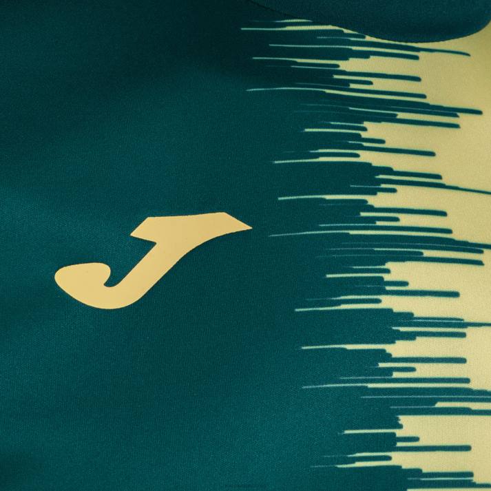 Joma 82P4R1153 أصفر أخضر قميص بأكمام قصيرة سيتي الثاني رجال