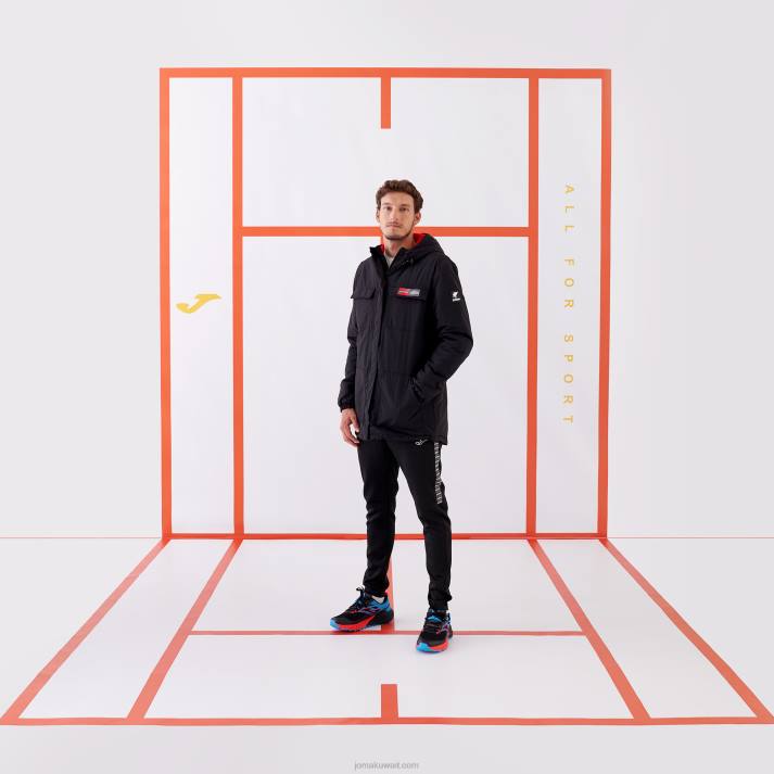 Joma 82P4R1158 أسود لونغز سروال الشارع الحضري رجال