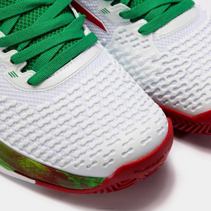 Joma 82P4R115 أبيض أحمر أحذية تي تيس 23 روما كلاي