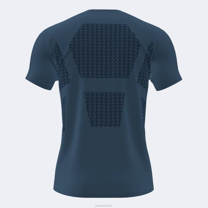 Joma 82P4R1168 الأزرق الداكن قميص قصير الأكمام صالة رياضية داخلية رجال