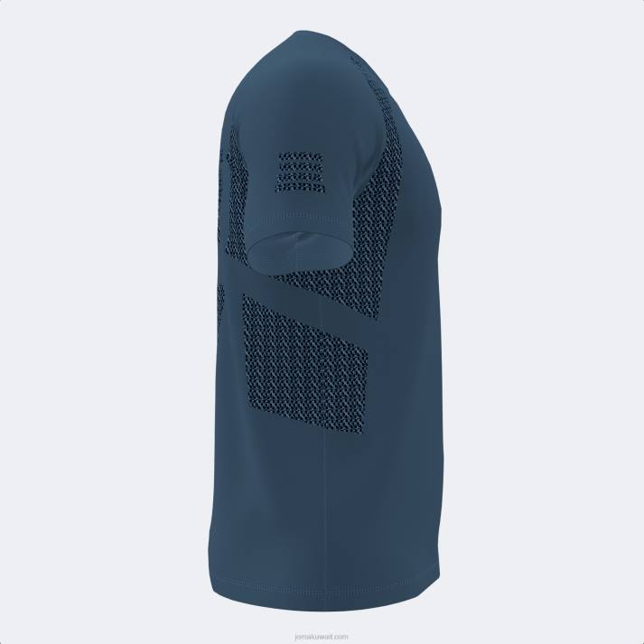 Joma 82P4R1168 الأزرق الداكن قميص قصير الأكمام صالة رياضية داخلية رجال