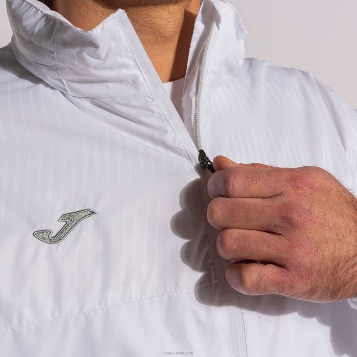 Joma 82P4R1175 أبيض Rainjacket مونتريال رجال