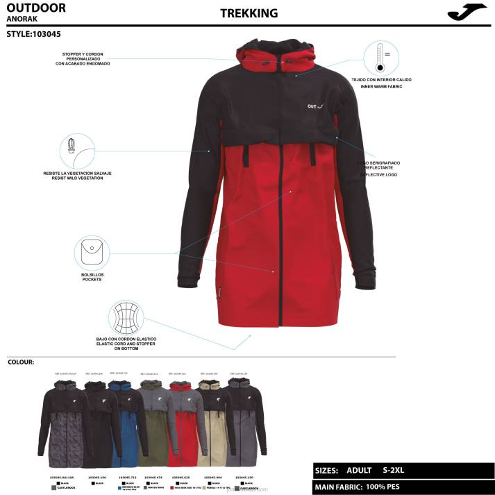 Joma 82P4R1176 الرمادي الداكن مستكشف أنوراك رجال