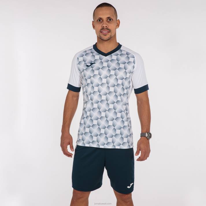 Joma 82P4R118 أبيض كحلي قميص بأكمام قصيرة سوبر نوفا iii رجال