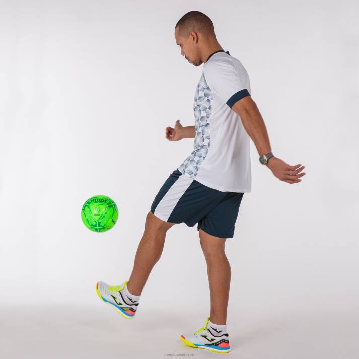 Joma 82P4R118 أبيض كحلي قميص بأكمام قصيرة سوبر نوفا iii رجال