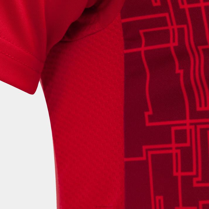 Joma 82P4R1196 أحمر قميص قصير الأكمام النخبة الثامن رجال