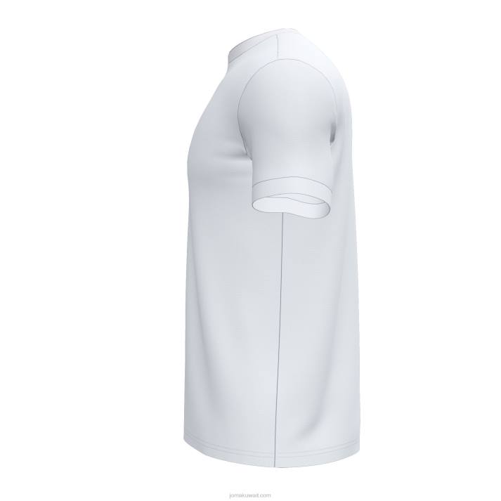 Joma 82P4R1197 أبيض قميص قصير الأكمام مفتوح iii رجال