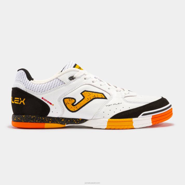 Joma 82P4R1198 أبيض أسود حذاء كرة الصالات توب فليكس 23 داخلي