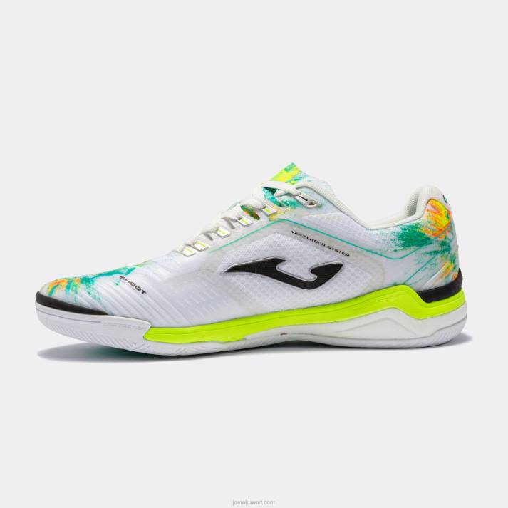 Joma 82P4R1201 أبيض حذاء كرة الصالات Invicto 22 داخلي
