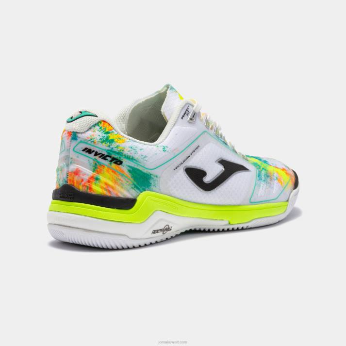 Joma 82P4R1201 أبيض حذاء كرة الصالات Invicto 22 داخلي