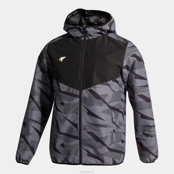 Joma 82P4R1202 أسود رمادي غامق مستكشف المطر رجال