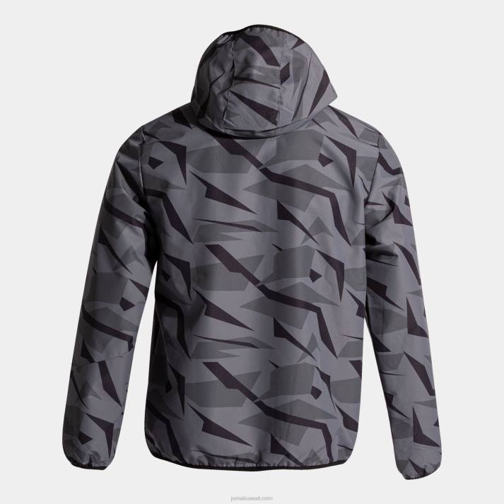 Joma 82P4R1202 أسود رمادي غامق مستكشف المطر رجال