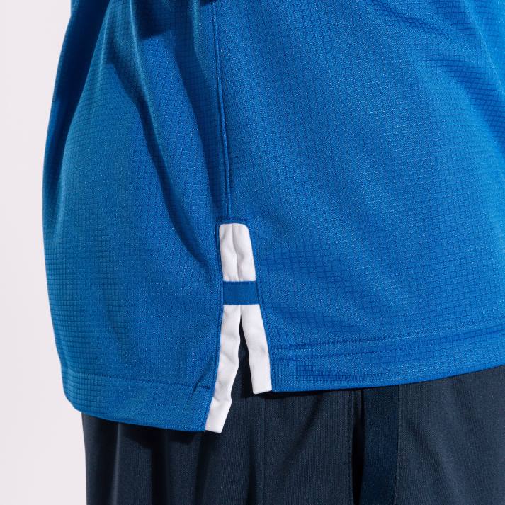 Joma 82P4R1203 أزرق ملكي أبيض قميص بأكمام قصيرة ذهبي رابعا رجال