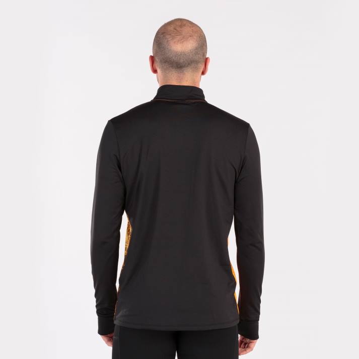 Joma 82P4R1204 برتقالة سوداء قميص من النوع الثقيل النخبة الثامن رجال